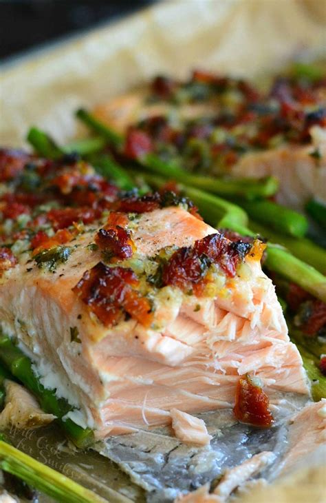 Baked Salmon with Olive Oil & Herbs